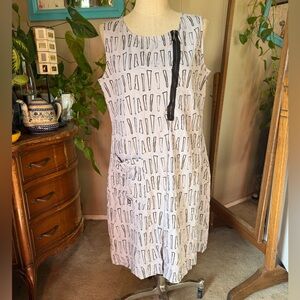 Chalet et céci unique geometric Patterned Dress, size Large